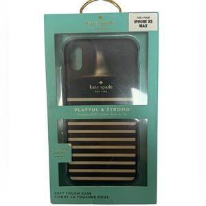 Kate Spade Striped Black and Cream iPhone XS Max‎ Case